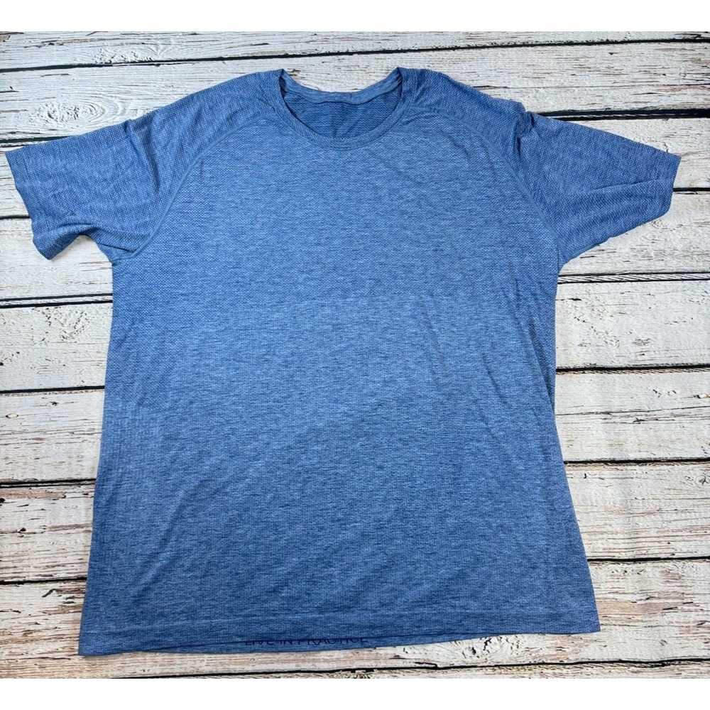 Lululemon Blue Men's Metal Vent Tech‎ Activewear Shirt Size XXL